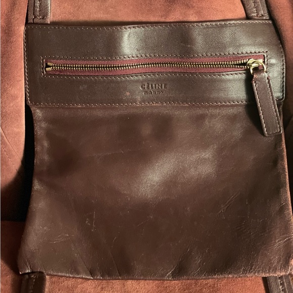 Celine Horizontal Cabas Tote Bag- Burgundy - Picture 8 of 9